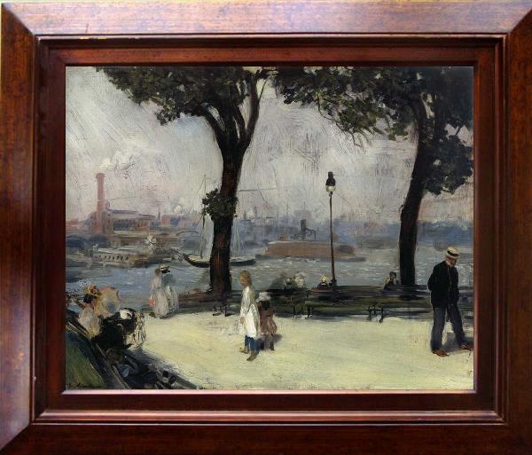 framed  William J.Glackens East River Park, Ta129